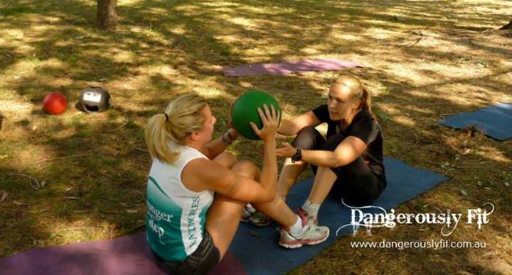 some exercises using medicine balls could be much more fun if you have a training partner.