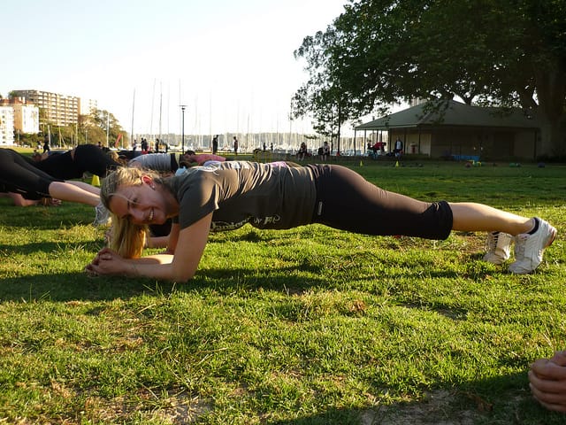 A Plank hold is a Great Exercise for the Waist