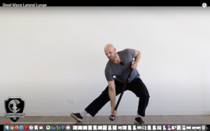Steel Mace Lateral Lunge