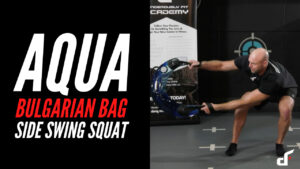 Aqua Bulgarian Bag Side Swing Squat