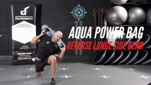Aqua Power Bag Reverse Lunge Side Bend