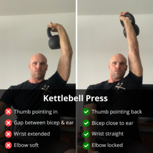 kettlebell press