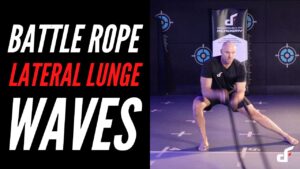 Battle Rope Alternating Lateral Lunge Waves