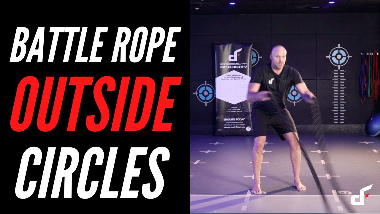 Outside Battle Rope Battle Rope Outside Circles - Dangerously Fit Academy
