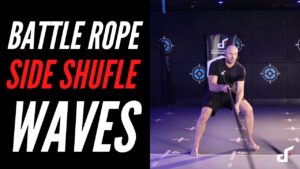 Battle Rope Side Shuffle Waves
