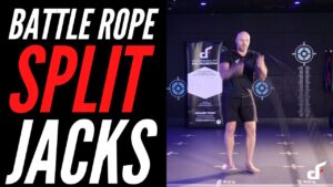 Battle Rope Split Jacks