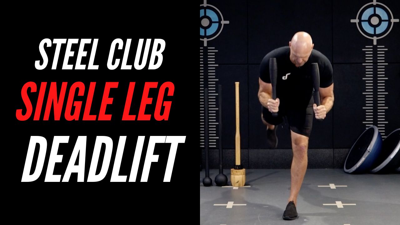 Steel Club Single Leg Deadlift Dangerously Fit Academy