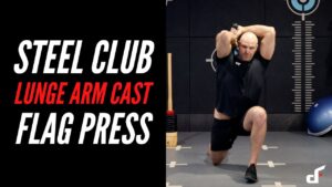 Steel Clubbell Lunge Arm Cast Flag Press