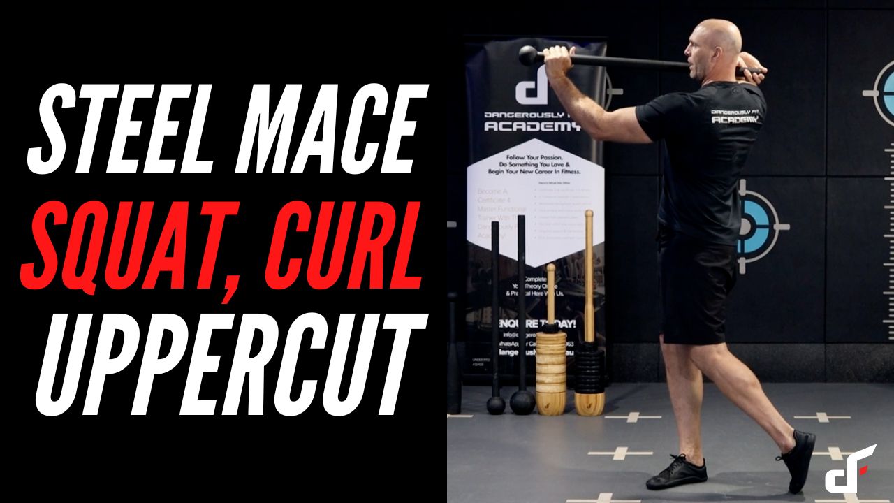 Steel Mace Squat, Switch Curl & Rotational Uppercut