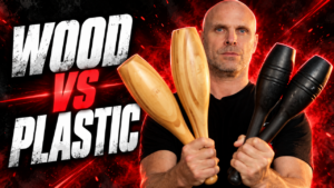 Wooden indian clubs v plastic indian clubs
